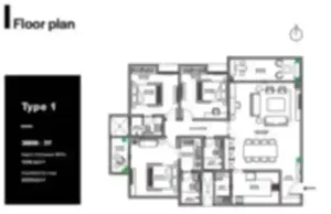 Assetz Summit 3 BHK Type 1 Floor Plan